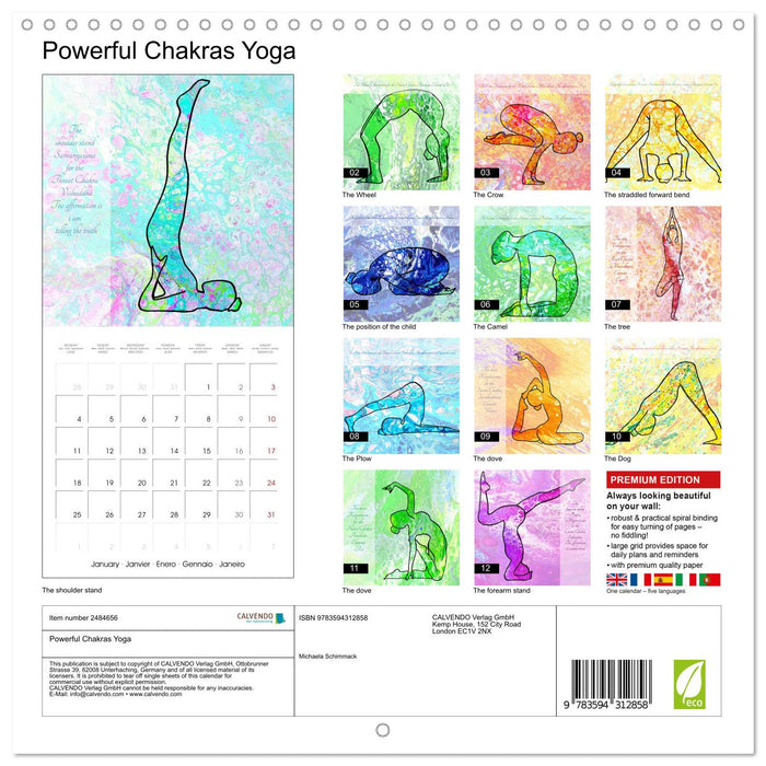 Powerful Chakras Yoga (CALVENDO Monthly Calendar 2027)