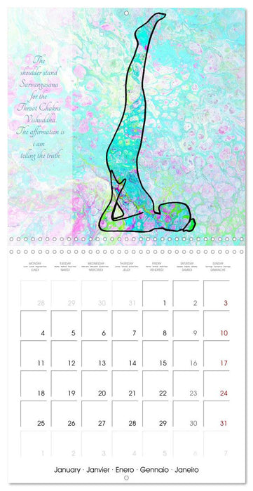 Powerful Chakras Yoga (CALVENDO Monthly Calendar 2027)