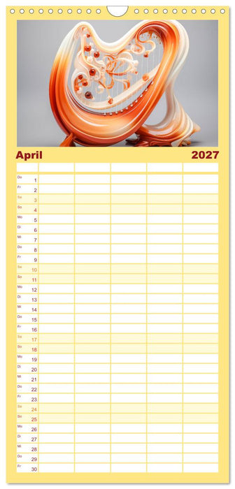Abstrakte Instrumente (CALVENDO Familienplaner 2027)