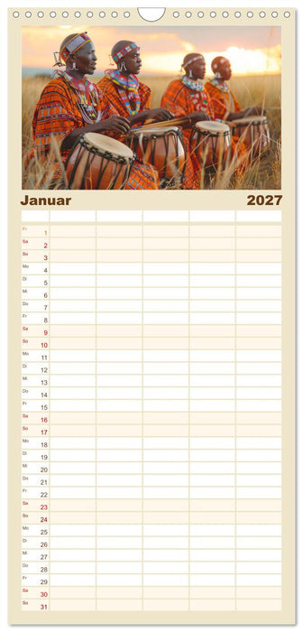 Afrikas urtümliche Schönheit (CALVENDO Familienplaner 2027)