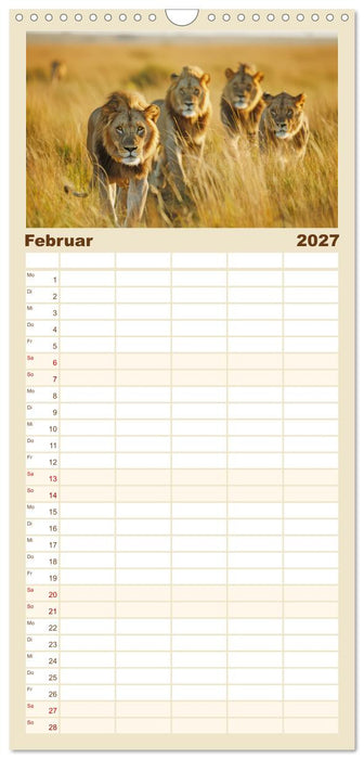 Afrikas urtümliche Schönheit (CALVENDO Familienplaner 2027)