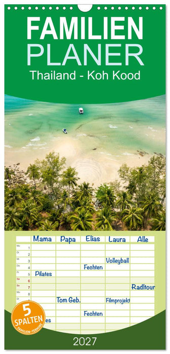Thailand - Koh Kood (CALVENDO Familienplaner 2027)