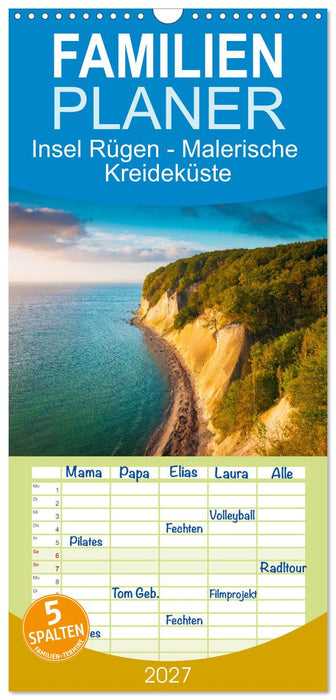 Insel Rügen - Malerische Kreideküste (CALVENDO Familienplaner 2027)