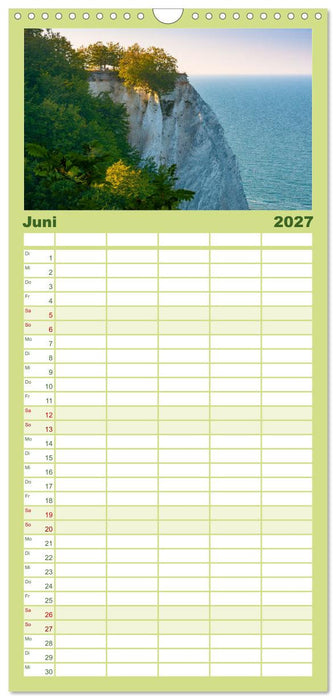 Insel Rügen - Malerische Kreideküste (CALVENDO Familienplaner 2027)