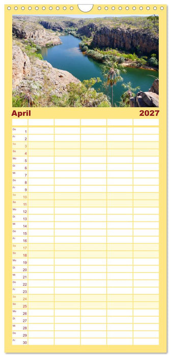 Unterwegs in Australiens Nationalparks (CALVENDO Familienplaner 2027)