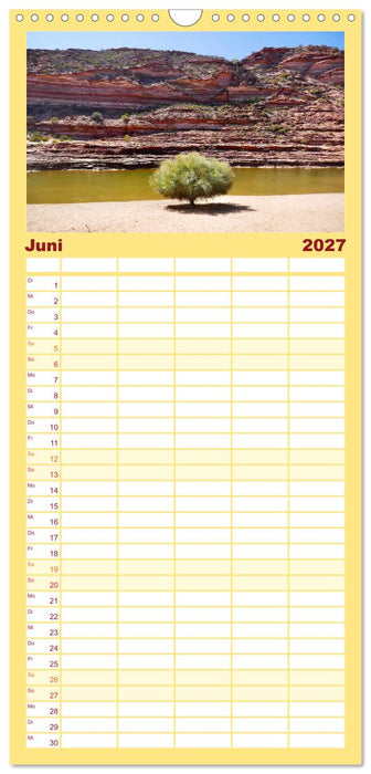 Unterwegs in Australiens Nationalparks (CALVENDO Familienplaner 2027)