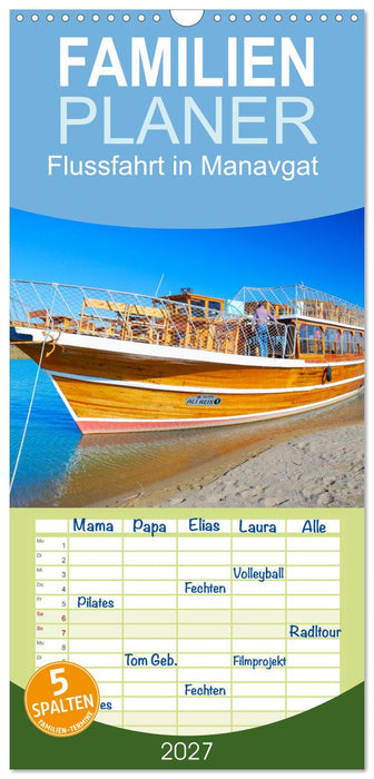 Flussfahrt in Manavgat (CALVENDO Familienplaner 2027)