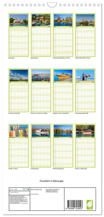 Flussfahrt in Manavgat (CALVENDO Familienplaner 2027)