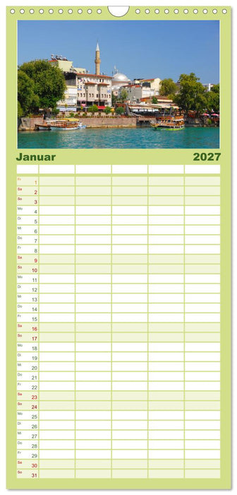Flussfahrt in Manavgat (CALVENDO Familienplaner 2027)