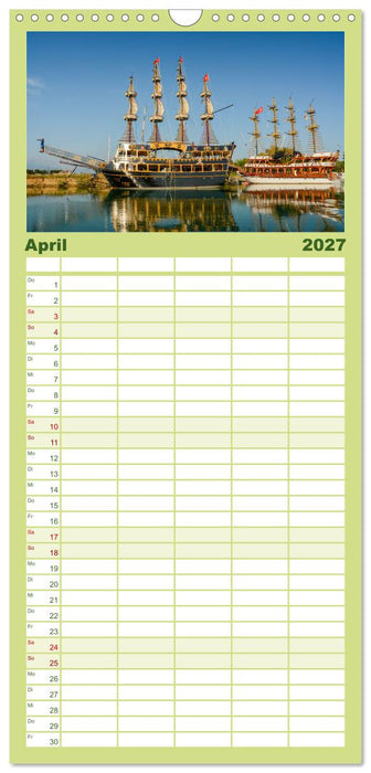 Flussfahrt in Manavgat (CALVENDO Familienplaner 2027)