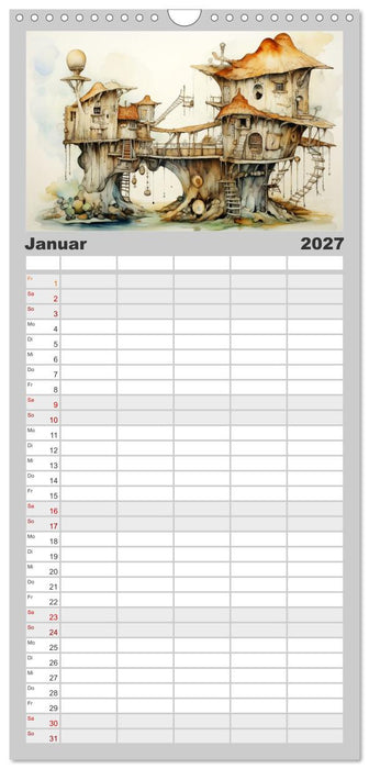 Kuriose Häuser (CALVENDO Familienplaner 2027)