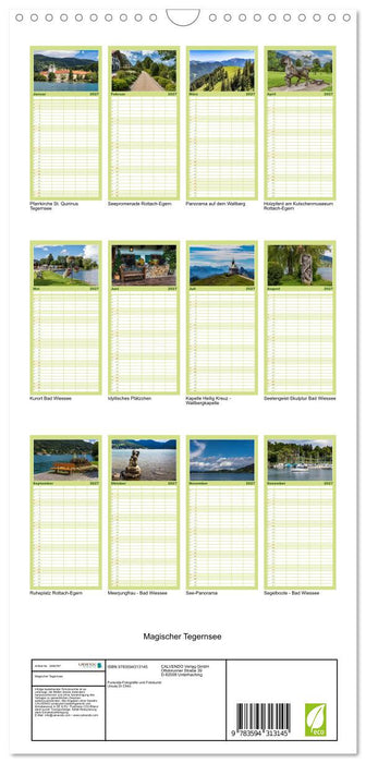 Magischer Tegernsee (CALVENDO Familienplaner 2027)