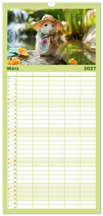 Die trendigsten Mäuse. Mode-Saison in der niedlichen Pelzchenwelt (CALVENDO Familienplaner 2027)