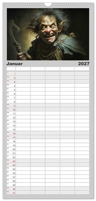 Im Land der Hexen und Hexer (CALVENDO Familienplaner 2027)
