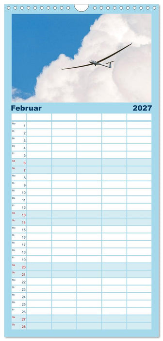 Meister in der Schwebe: Segelflugzeuge (CALVENDO Familienplaner 2027)