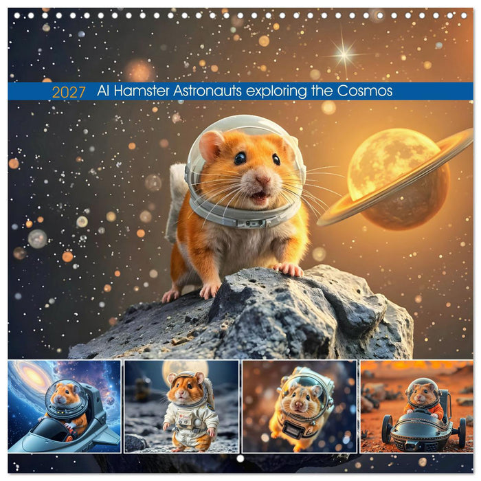 AI Hamster Astronauts exploring the Cosmos (CALVENDO Monthly Calendar 2027)