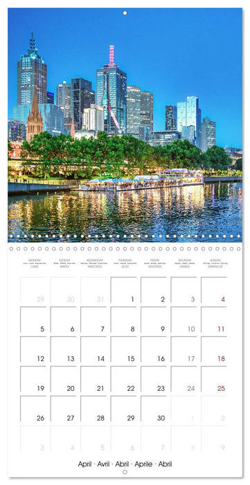 Melbourne - Australia's friendly metropolis (CALVENDO Monthly Calendar 2027)