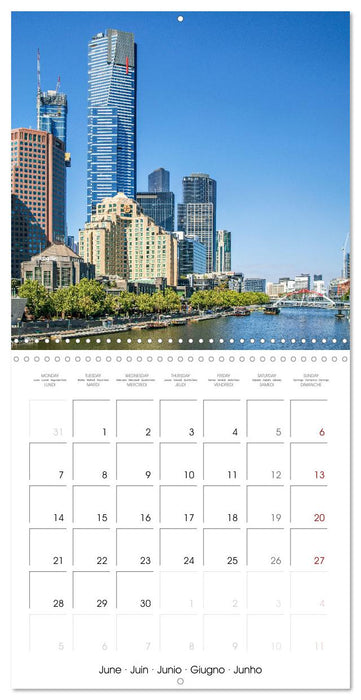 Melbourne - Australia's friendly metropolis (CALVENDO Monthly Calendar 2027)