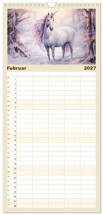 Geliebte Einhörner (CALVENDO Familienplaner 2027)
