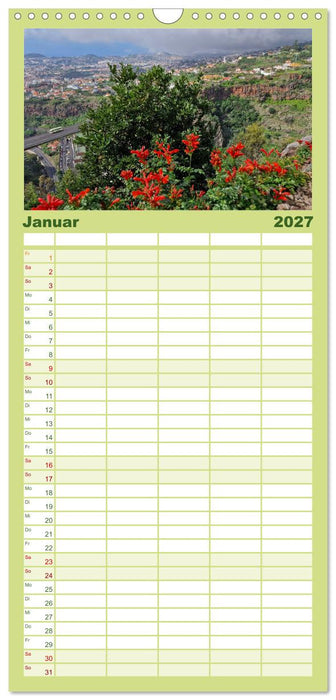 Frühlingstraum Madeira (CALVENDO Familienplaner 2027)
