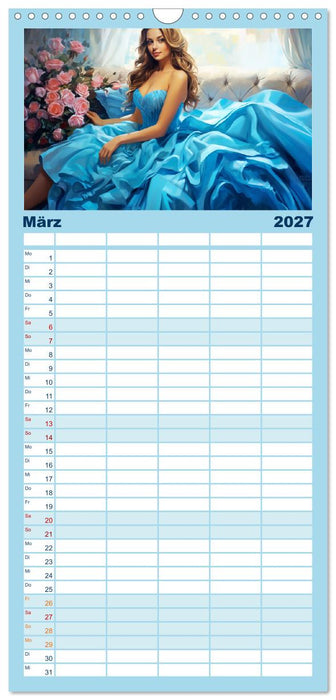 Festliche Eleganz. Bezaubernde Anmut (CALVENDO Familienplaner 2027)
