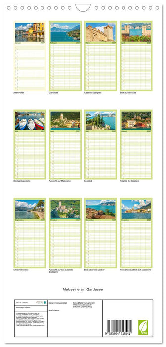 Malcesine am Gardasee (CALVENDO Familienplaner 2027)