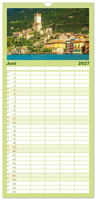 Malcesine am Gardasee (CALVENDO Familienplaner 2027)