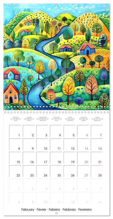 Naive Colorful Journey (CALVENDO Monthly Calendar 2027)