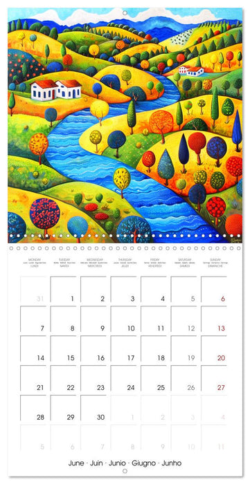 Naive Colorful Journey (CALVENDO Monthly Calendar 2027)
