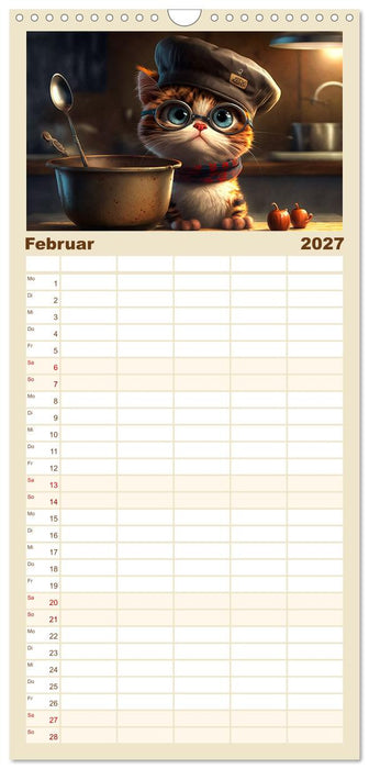 Lustige Kätzchen (CALVENDO Familienplaner 2027)