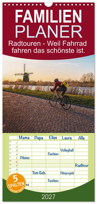 Radtouren - Weil Fahrrad fahren das schönste ist. (CALVENDO Familienplaner 2027)