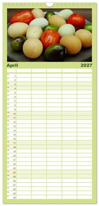 Tomaten Satt (CALVENDO Familienplaner 2027)
