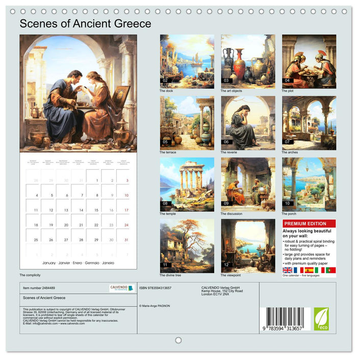 Scenes of Ancient Greece (CALVENDO Monthly Calendar 2027)