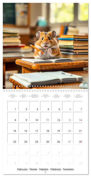 AI Hamsters at school (CALVENDO Monthly Calendar 2027)