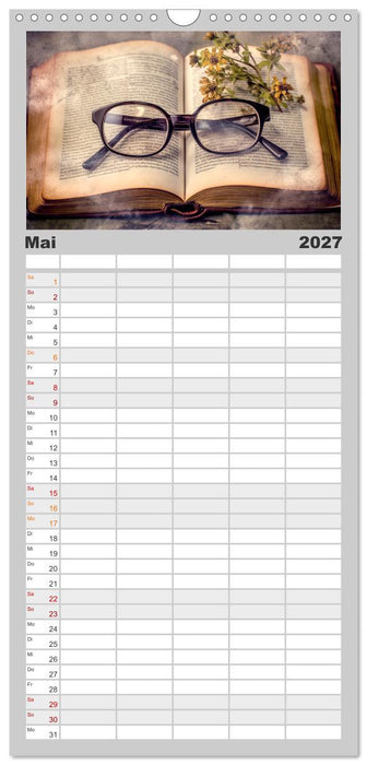 Bücherzauber (CALVENDO Familienplaner 2027)