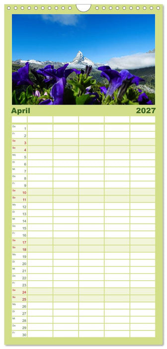 MATTERHORN Impressionen (CALVENDO Familienplaner 2027)
