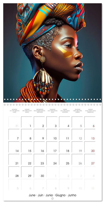 Women from Africa - Portraits in the style of African culture (CALVENDO Monthly Calendar 2027)