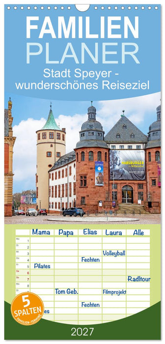 Stadt Speyer - wunderschönes Reiseziel (CALVENDO Familienplaner 2027)