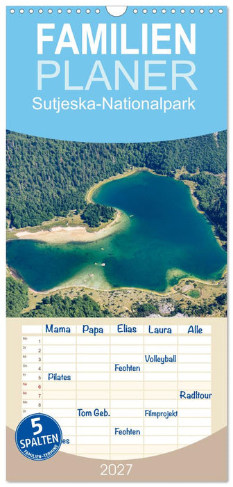 Sutjeska-Nationalpark (CALVENDO Familienplaner 2027)