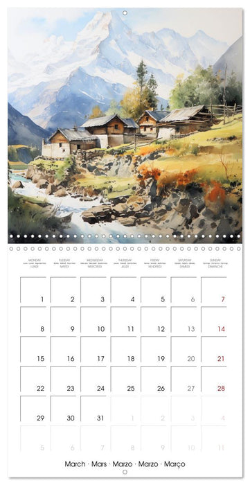 Terres d'habitats (CALVENDO Calendrier mensuel 2027)