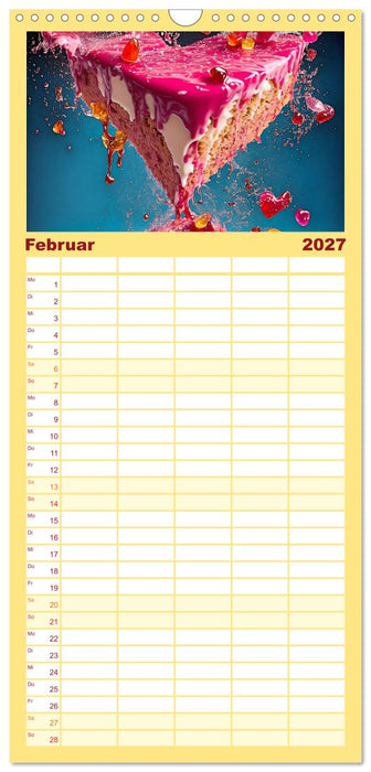 Tortenschlacht - süße Versuchung (CALVENDO Familienplaner 2027)