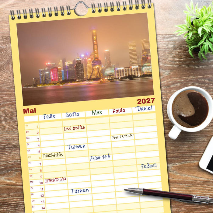 Traumhaftes China (CALVENDO Familienplaner 2027)