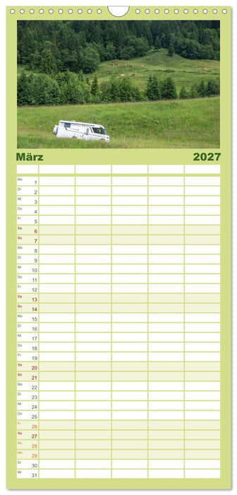 Abenteuer Wohnmobil - Camping, Vanlife, Roadtrips (CALVENDO Familienplaner 2027)