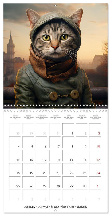 Cats in fancy fashion (CALVENDO Monthly Calendar 2027)
