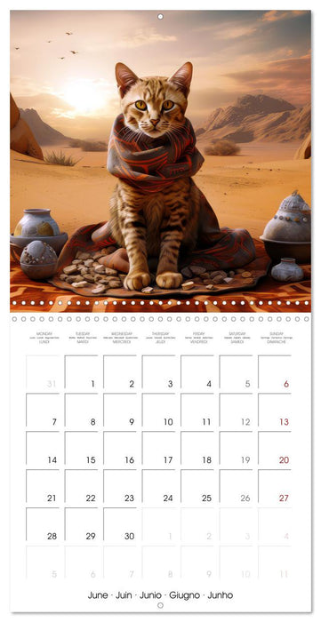 Cats in fancy fashion (CALVENDO Monthly Calendar 2027)