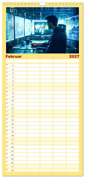 Visuelle Reise in die digitale Welt (CALVENDO Familienplaner 2027)