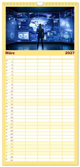 Visuelle Reise in die digitale Welt (CALVENDO Familienplaner 2027)