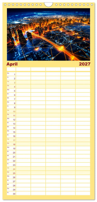 Visuelle Reise in die digitale Welt (CALVENDO Familienplaner 2027)