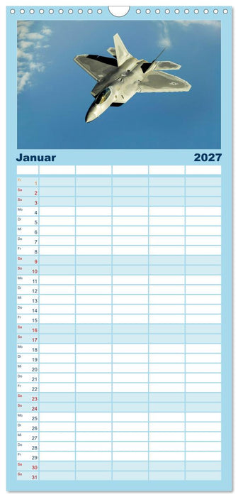 Kampfjets - Düsenjäger-Kalender (CALVENDO Familienplaner 2027)