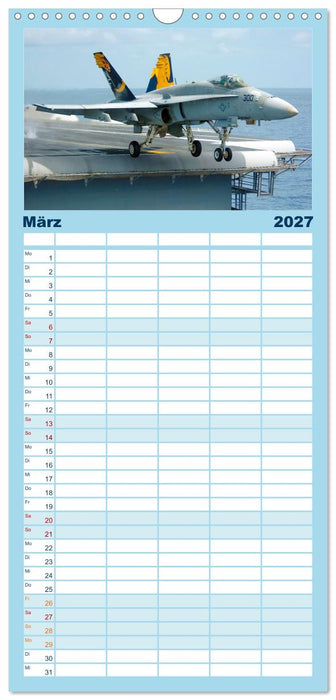 Kampfjets - Düsenjäger-Kalender (CALVENDO Familienplaner 2027)